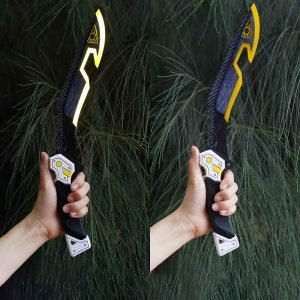 Bangalore Cold Steel Dagger-Apex Legends Heirloom - Game Weapon Replica Luminous Neon Yellow