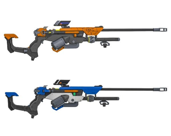 Ana's Biotic Rifle Weapon Replica in Overwatch | 3D printing 1:1 real model