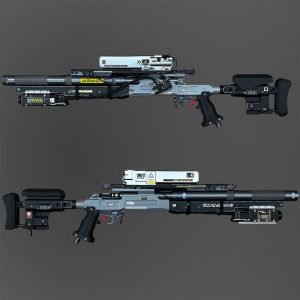 Ashura Sniper Rifle-Cyberpunk 2077’s video game Weapon Replica props | 3D printing 1:1 real model
