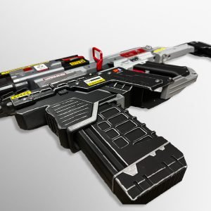 Smart Submachine Gun-Cyberpunk 2077’s video game Weapon Replica props | 3D printing 1:1 real model