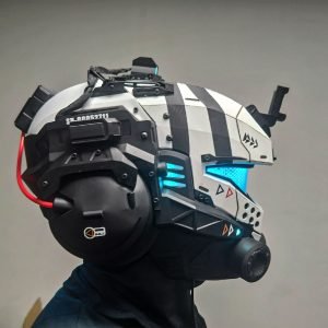 Customizable Jack Cooper（Titan） Helmet with Remote-Controlled LED Lighting and Motorized Opening Feature