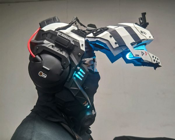 Customizable Jack Cooper（Titan） Helmet with Remote-Controlled LED Lighting and Motorized Opening Feature