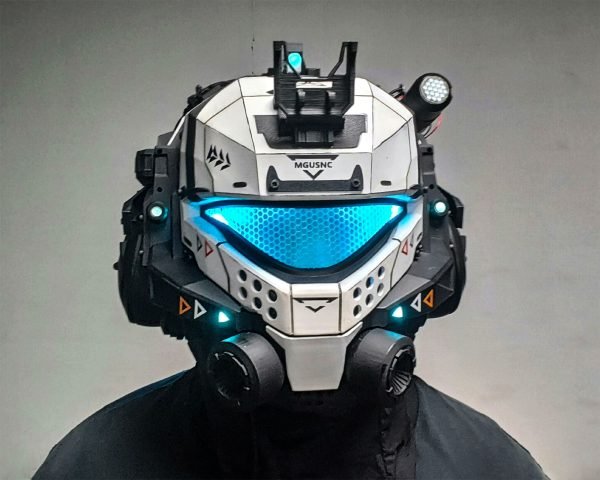 Customizable Jack Cooper（Titan） Helmet with Remote-Controlled LED Lighting and Motorized Opening Feature