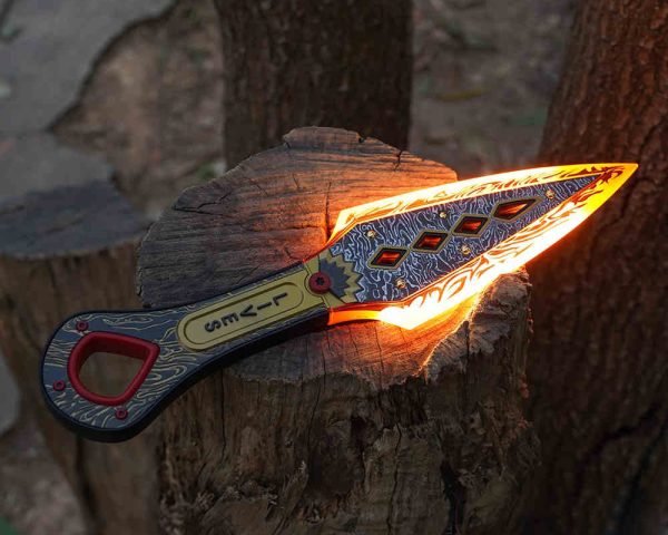 Kunai-melee throwing weapon Replica-Apex Legends Heirloom – Resin Luminous Neon Yellow