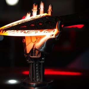 Kunai-melee throwing weapon Replica-Apex Legends Heirloom – Resin Luminous Neon Yellow