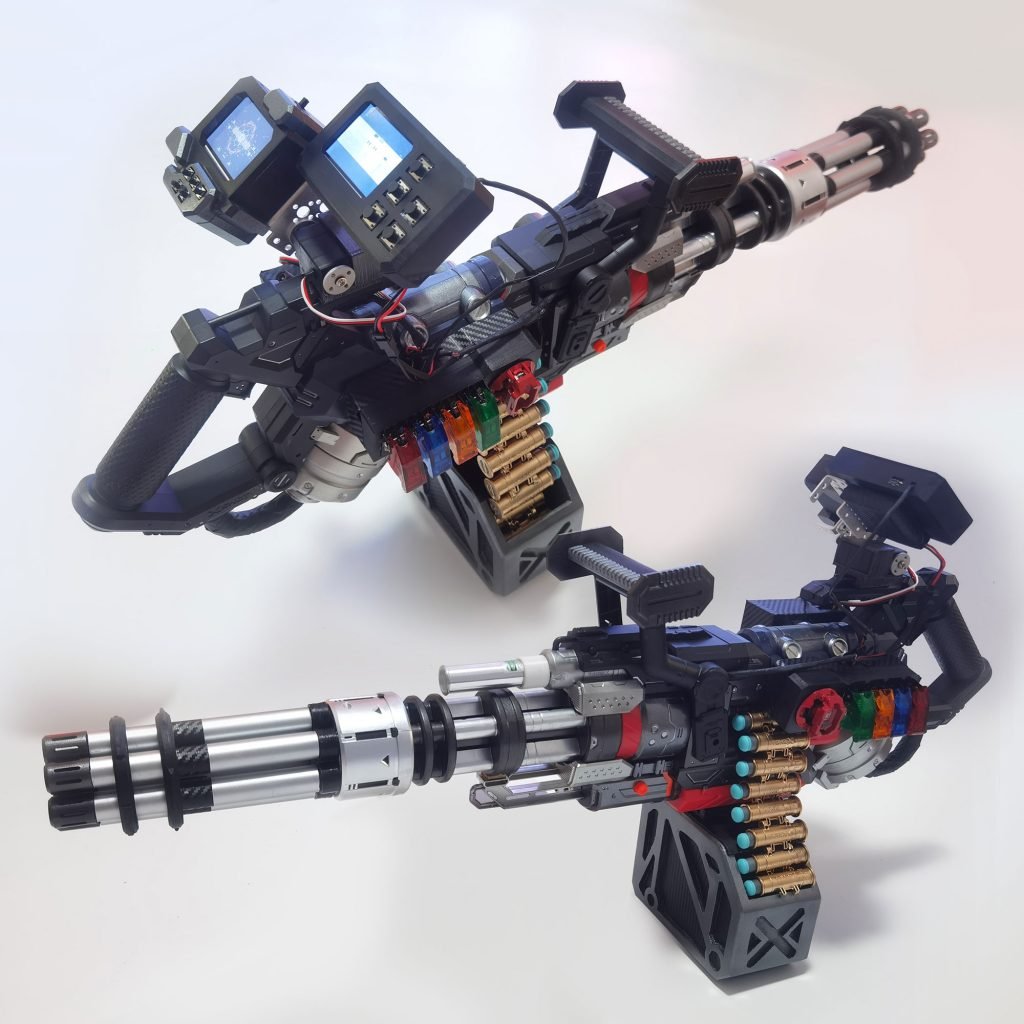 Gatling Gun-Revamp Version-Cyberpunk 2077’s video game Weapon Replica props | 3D printing 1:1 real model